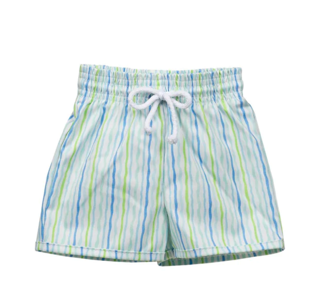 Stripe Boy Swim Trunk