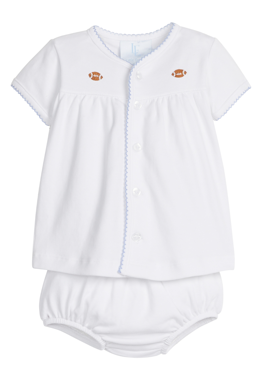 Football Pinpoint Layette Knit Set (Baby)
