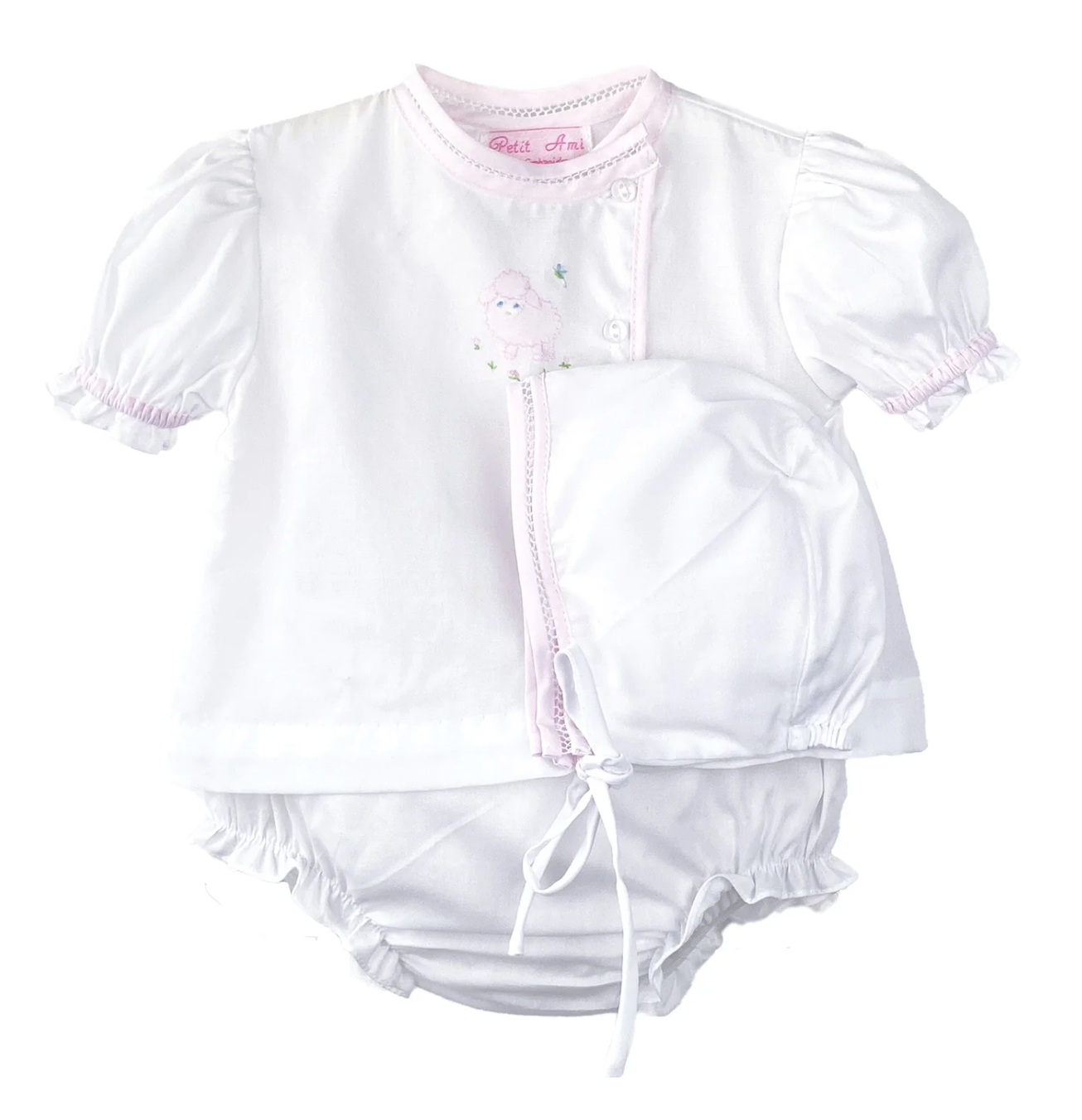 Pink Sheep Diaper Set (Infant)