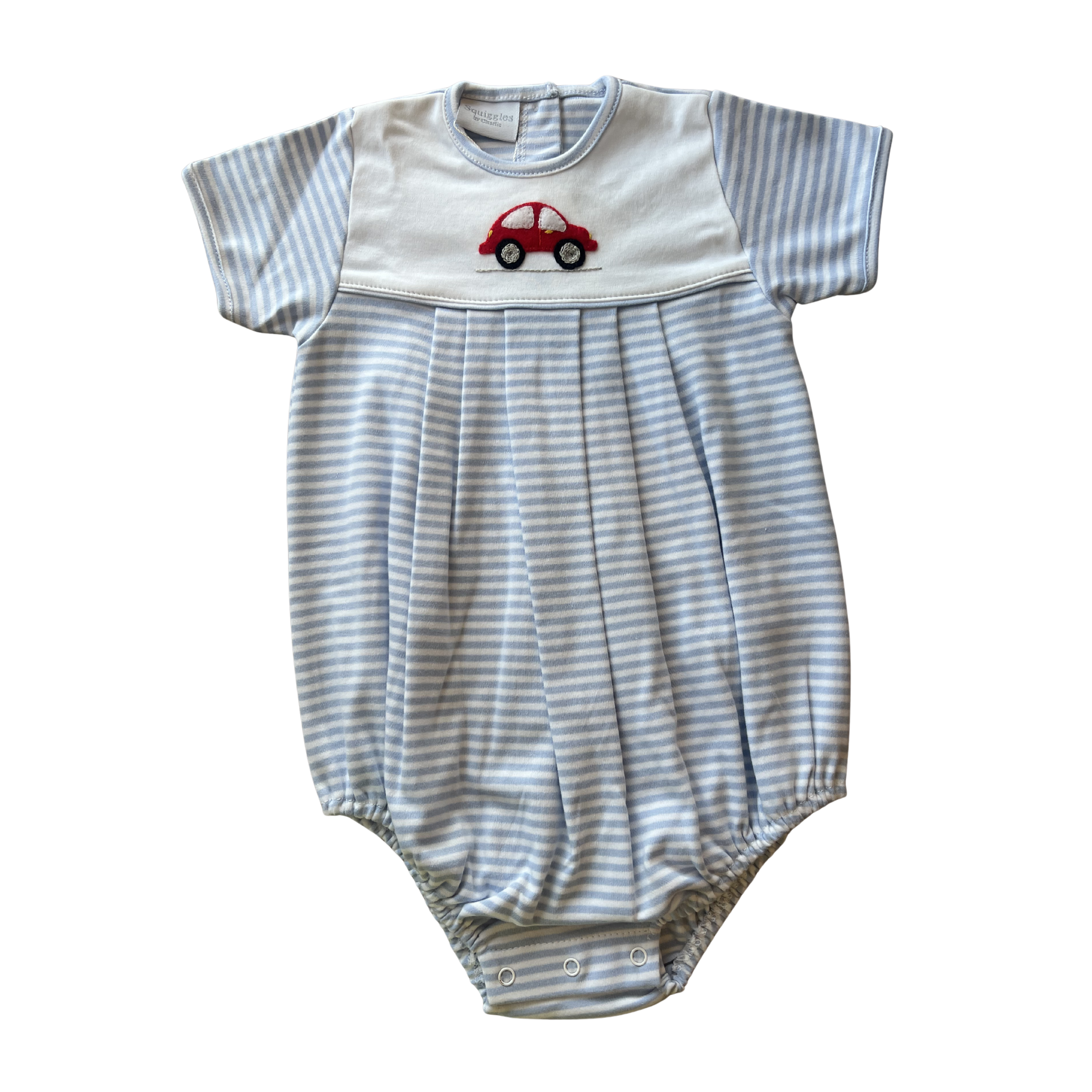 Lt Blue Itty Bitty Car Pleated Bubble