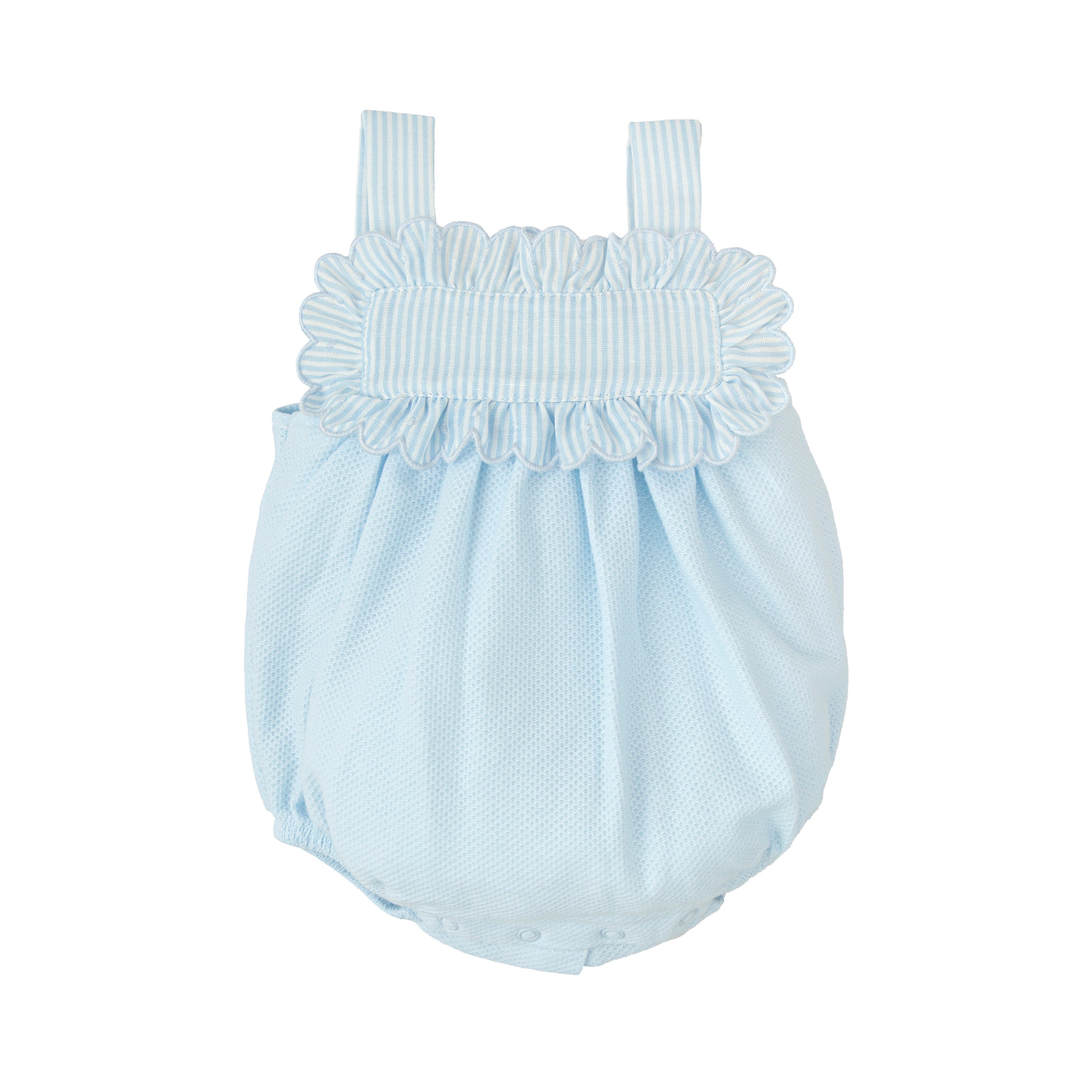 Blue Stripe Bib Bubble (Infant)