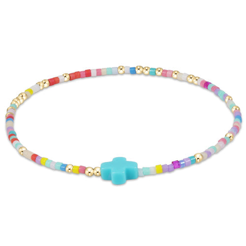 E Newton Hope Unwritten Cross Bracelet-Hot Mess