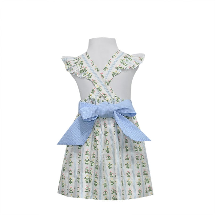 Sage Green Kerry Sundress in Wildflower Whispers