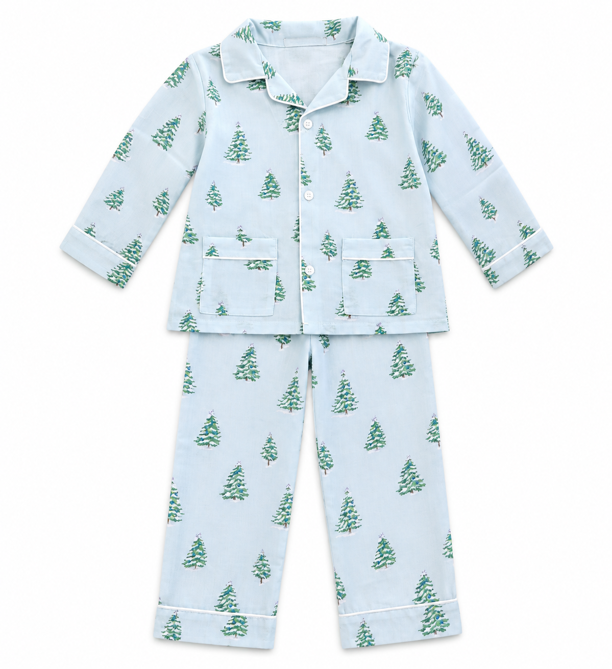 Blue Christmas Tree Print PJ