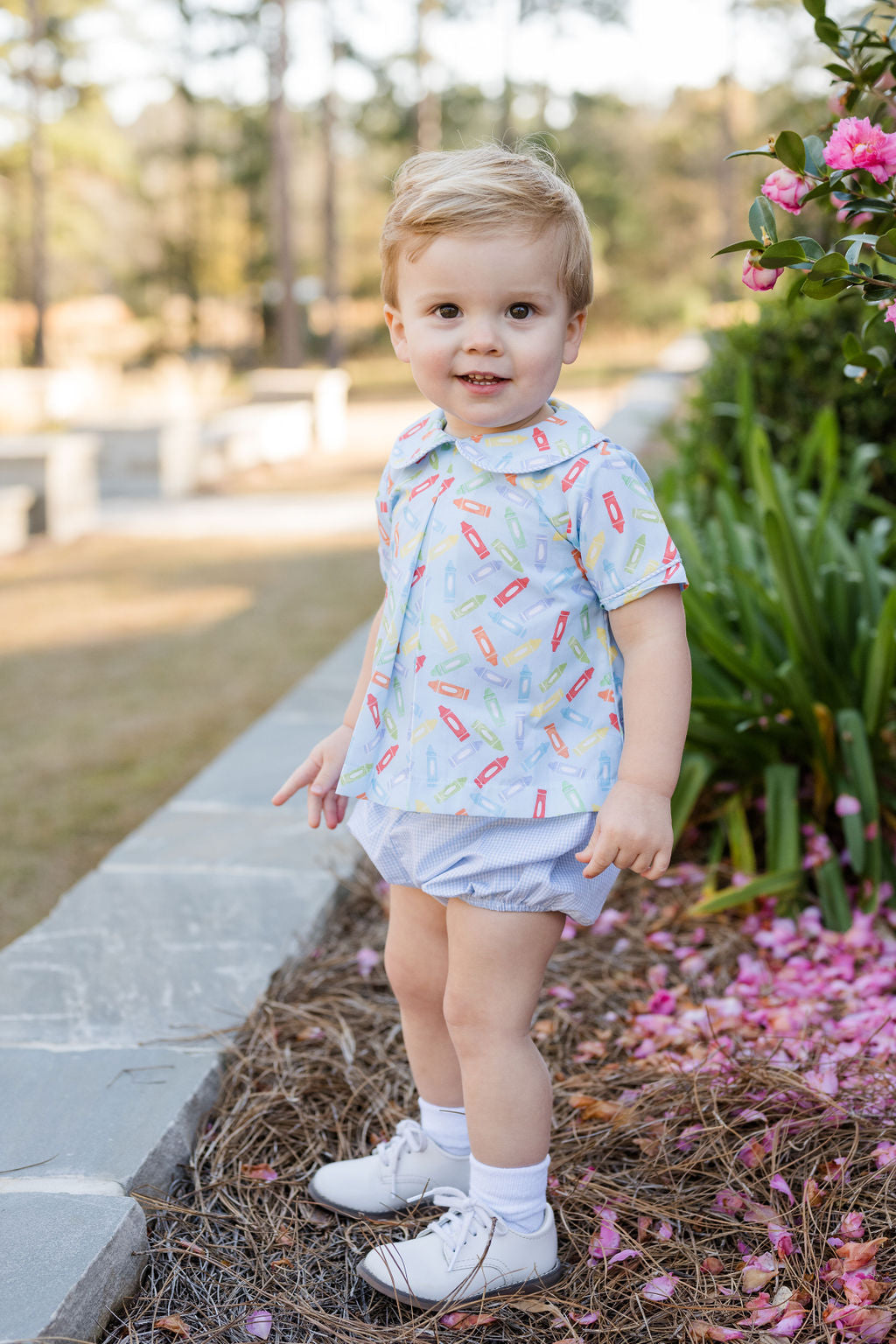 Blue Rory Crayon Diaper Set (Infant)