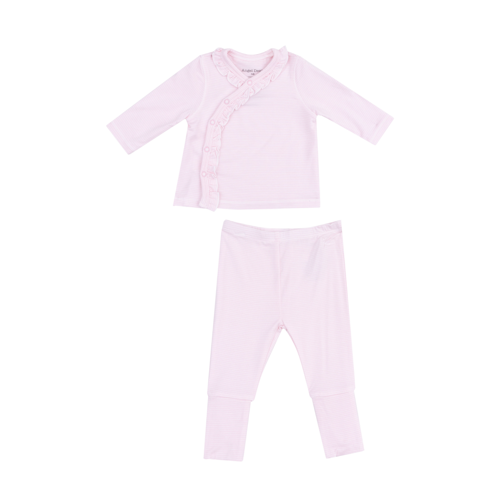 Stripe Classic Pink Set with Roll Over Cuff Pant