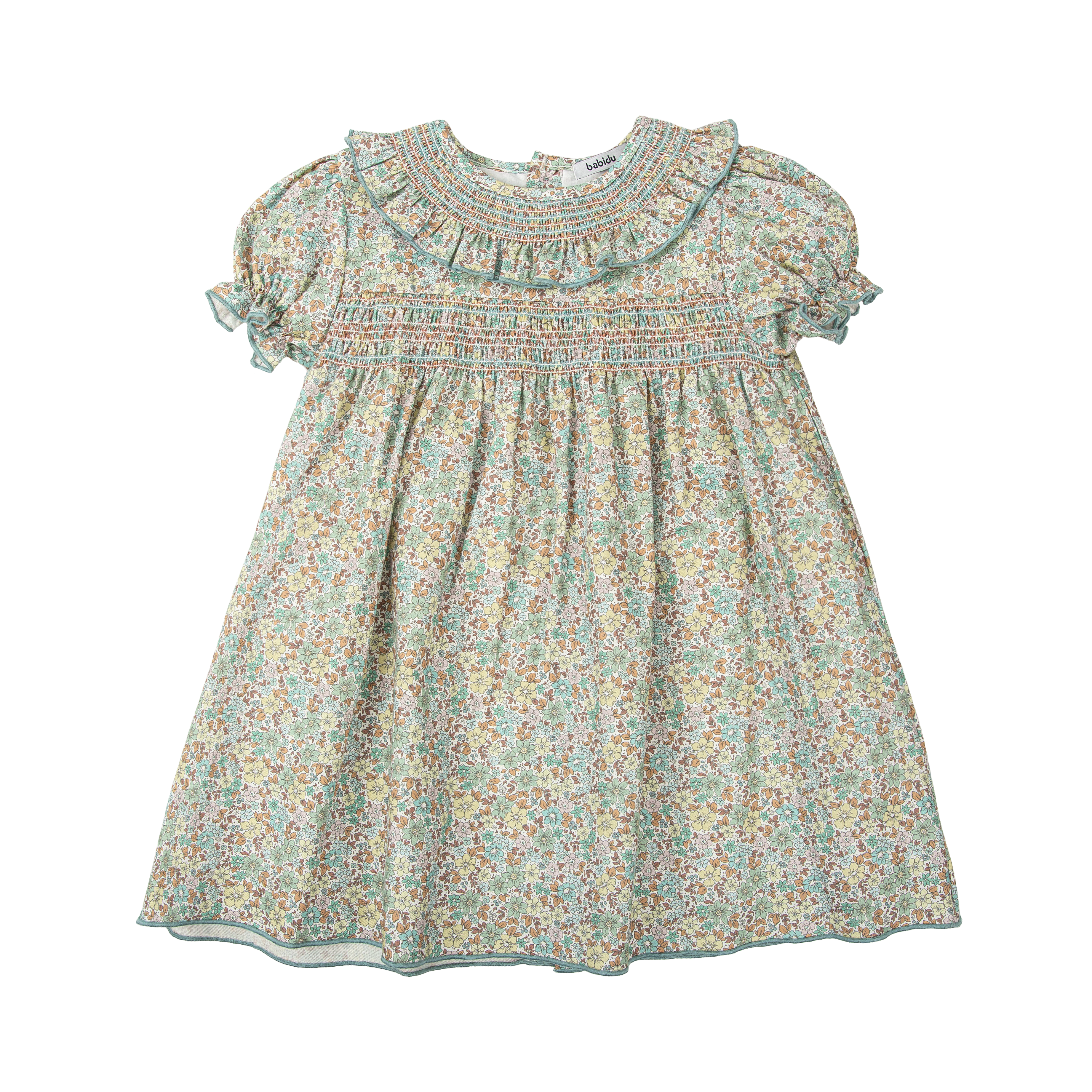 Fall Floral Collar Dress
