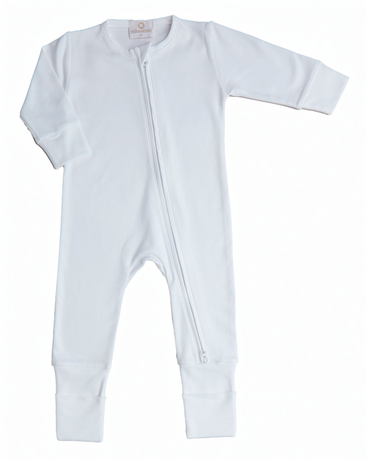 Mike Zip Romper-Blue/White/Pistachio (Baby)