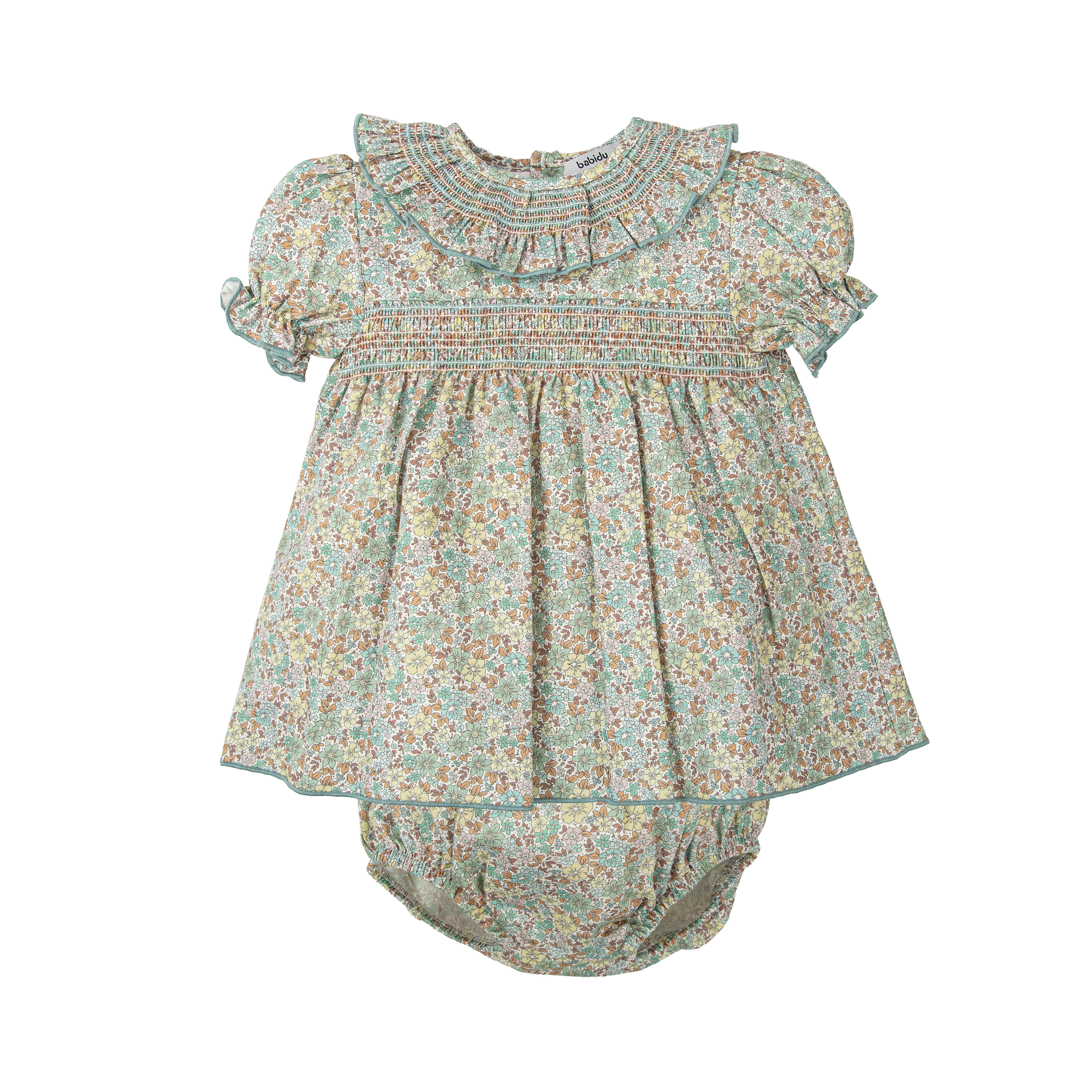 Fall Floral Collar Dress Set