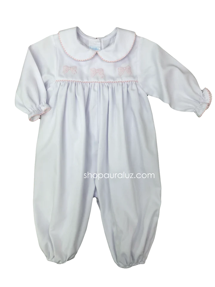 Ribbon Bows White Longall (Baby)