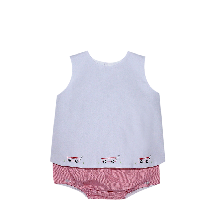 Red Bailey Diaper Set