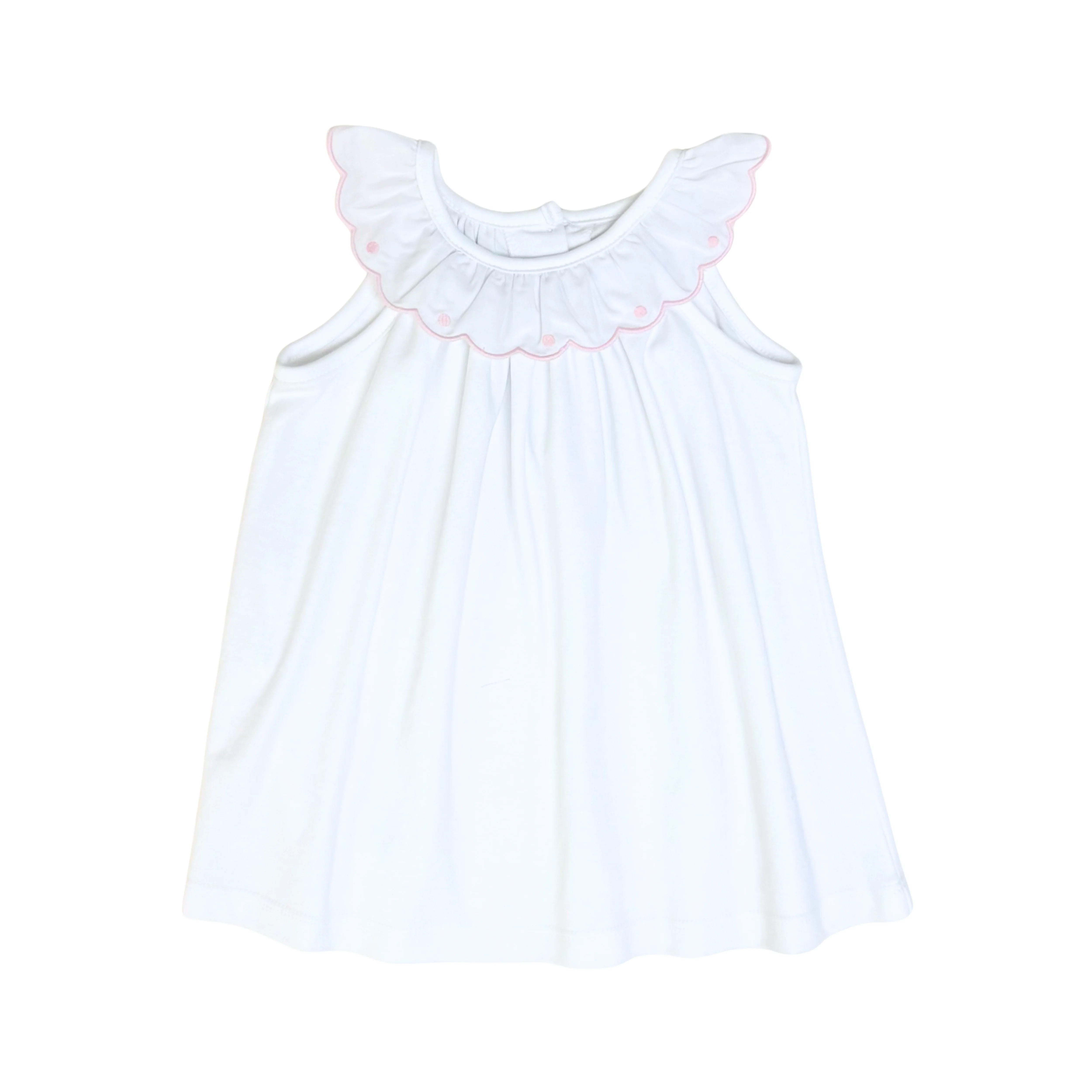 White w/ Pink Outline Blouse