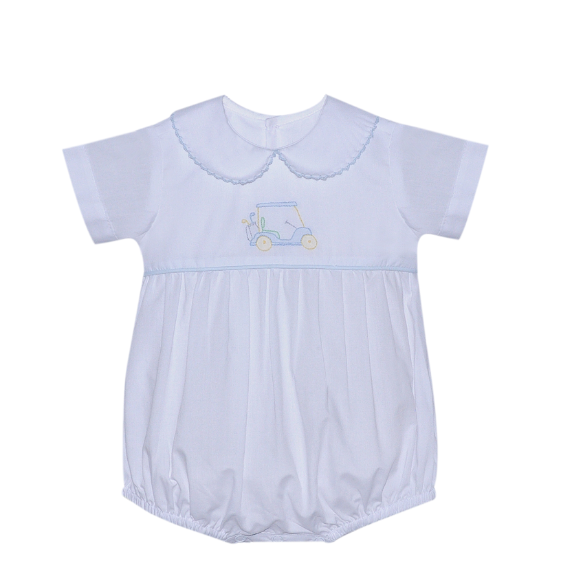 Golf Cart White Boy Brady Bubble