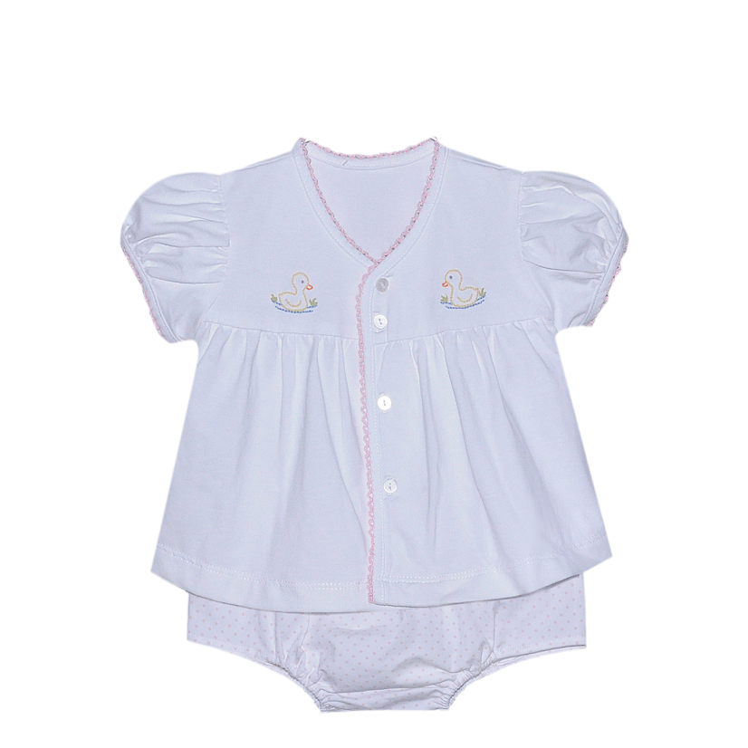 Girl Brennan Duck Diaper Set