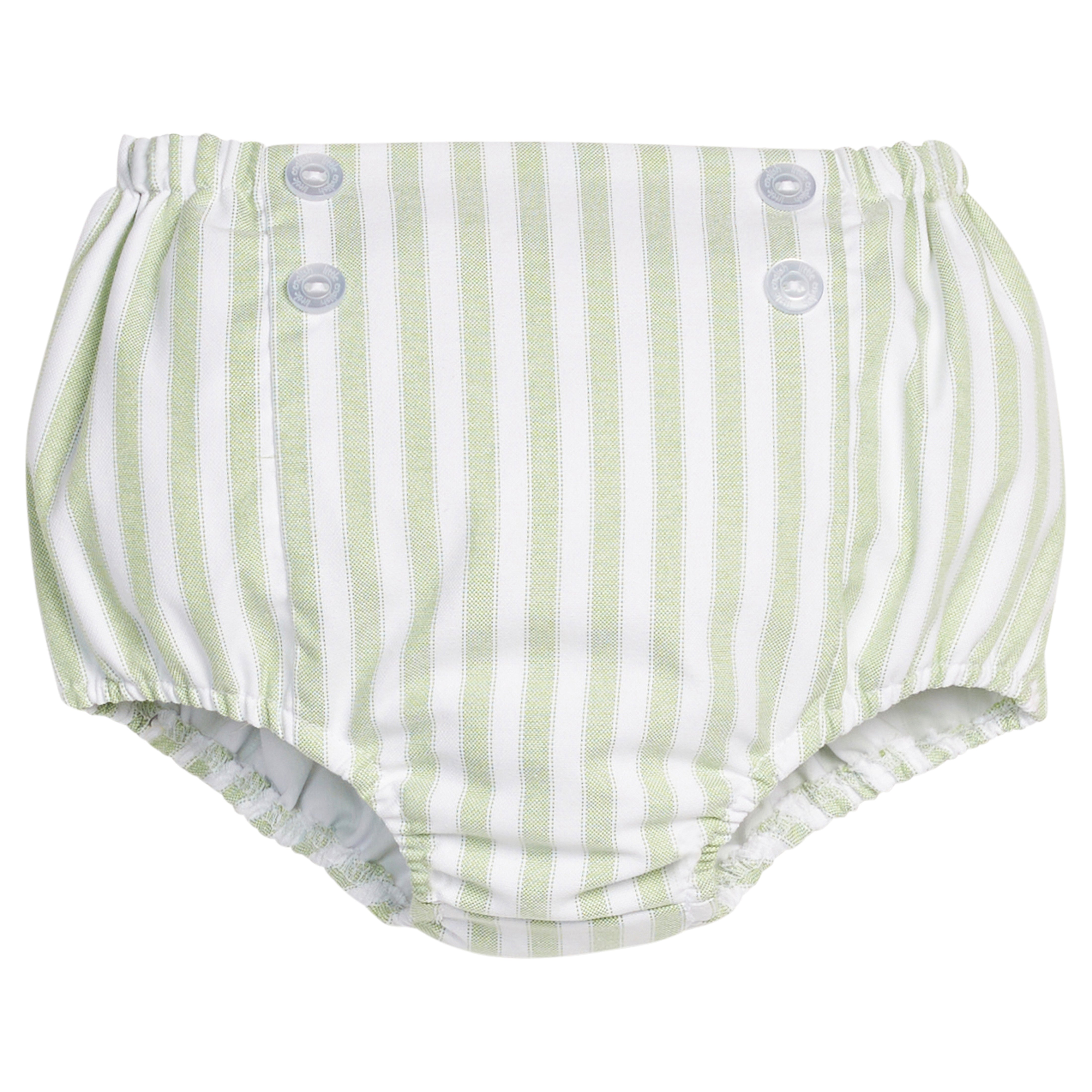 Meriwether Stripe Button Front Diaper Cover