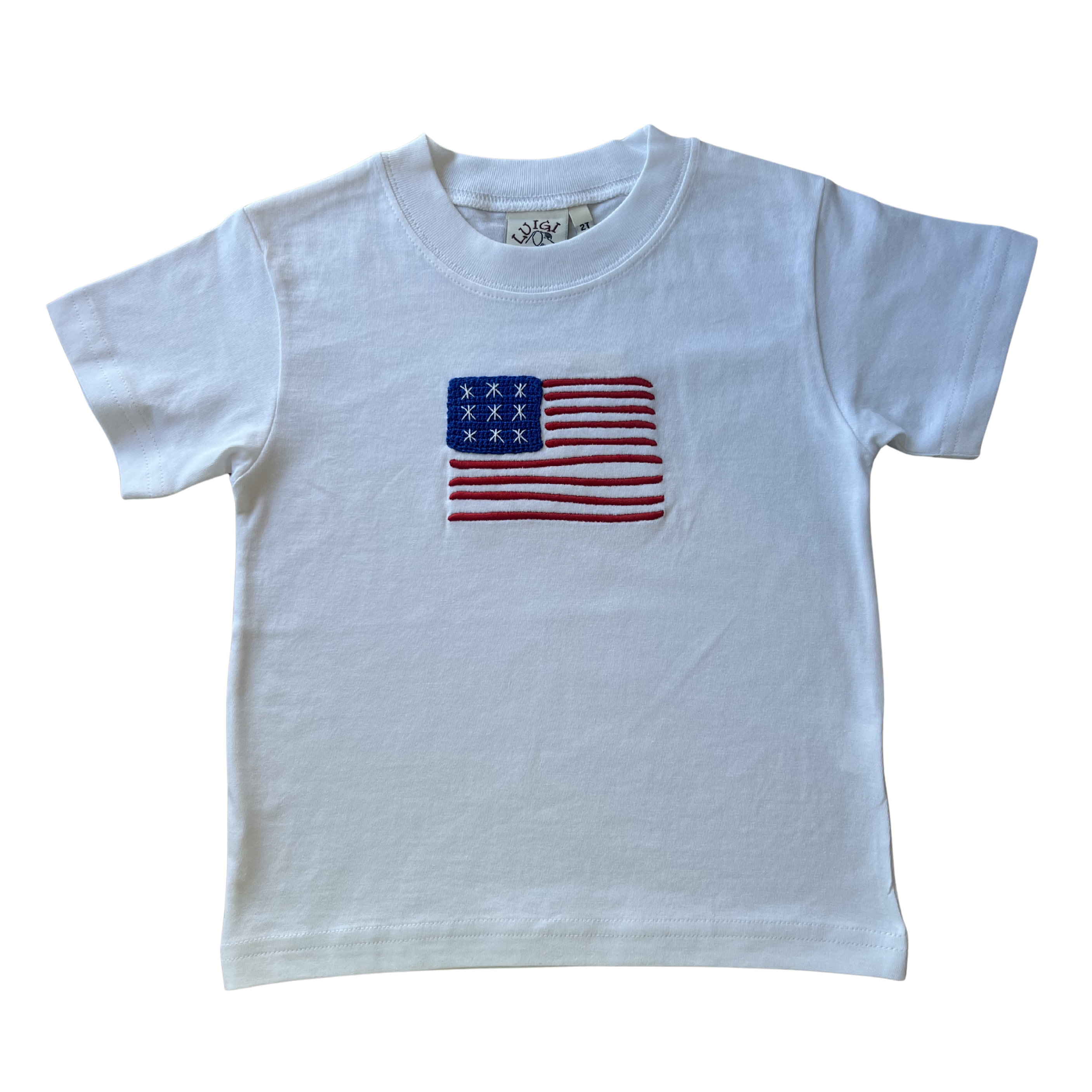 Boys SS American Flag T-Shirt