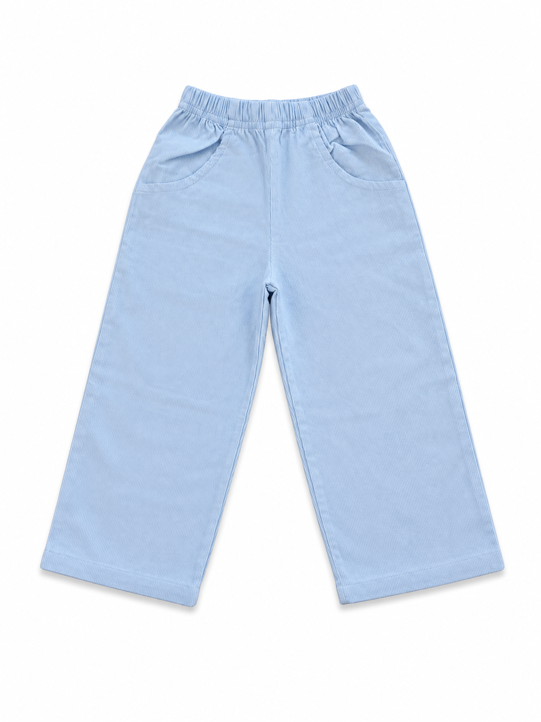 Sky Blue Cord Pant w/ Pocket