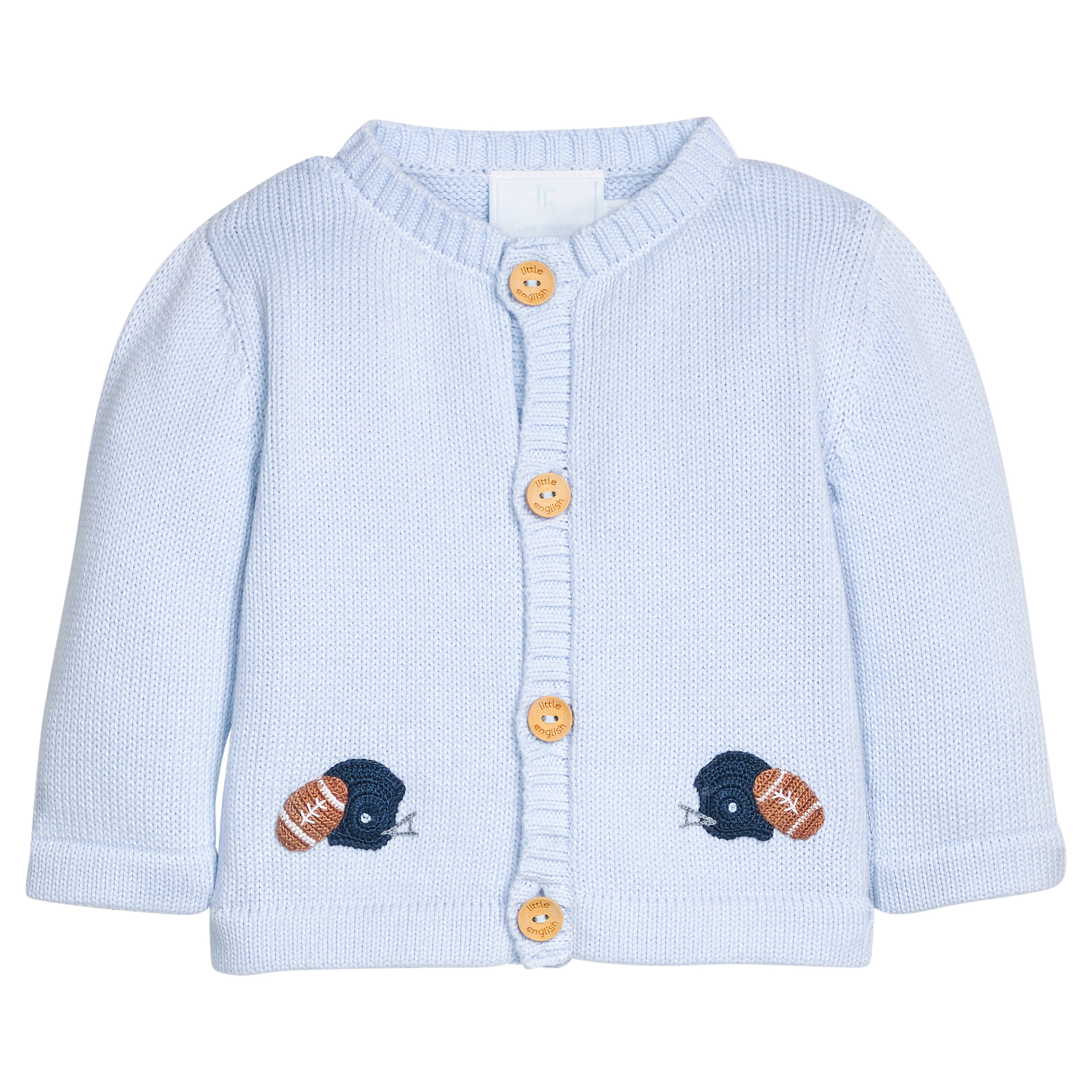 Football Helmet Crochet Cardigan