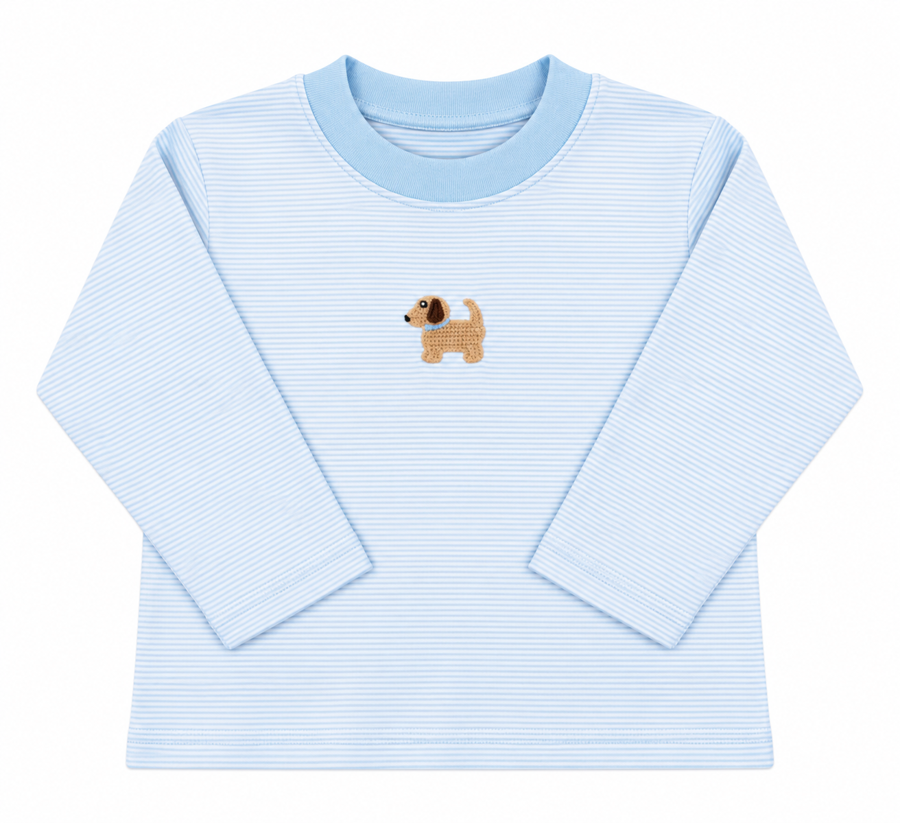 Boy Stripe Crochet Puppy Shirt