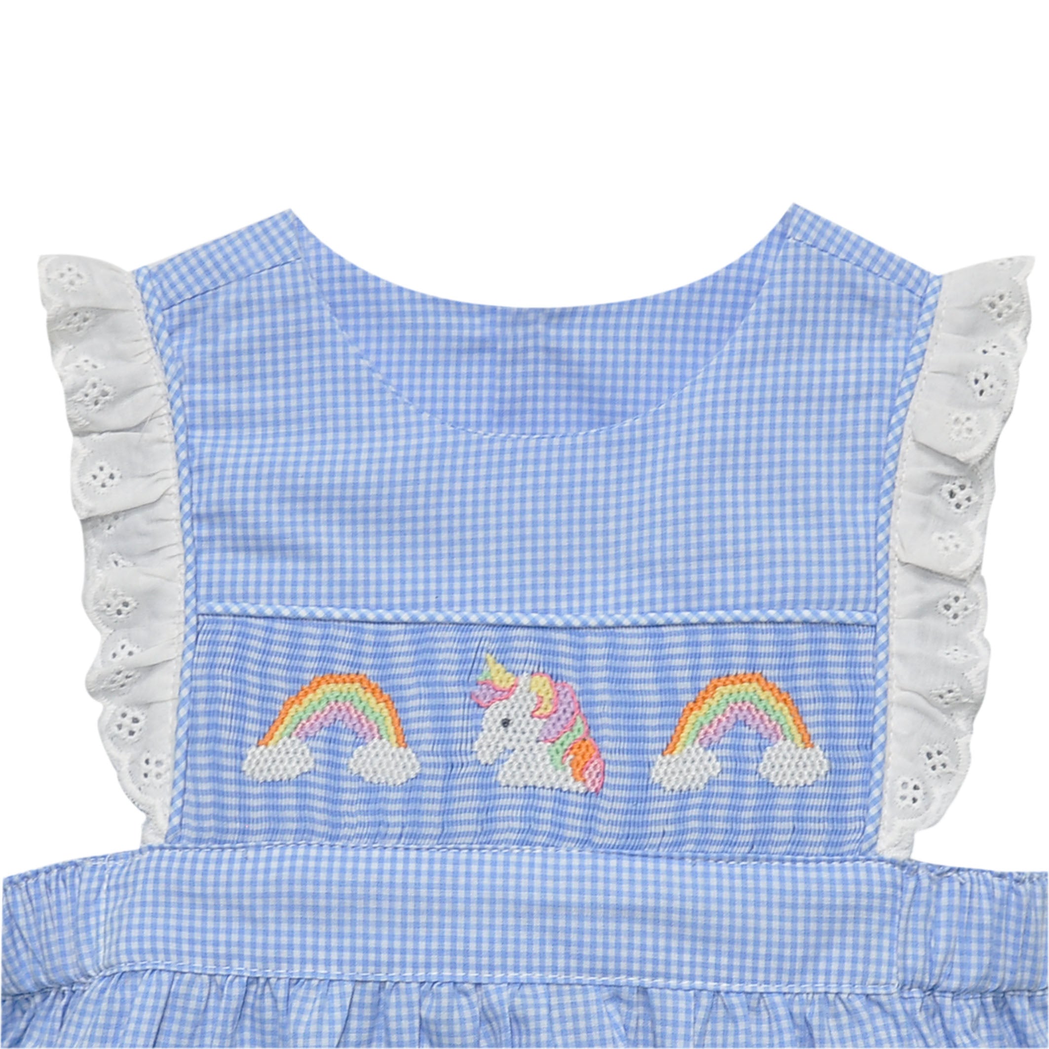 Royal Blue Rainbow Wishes & Unicorn Kisses Maribelle Bloomer Set