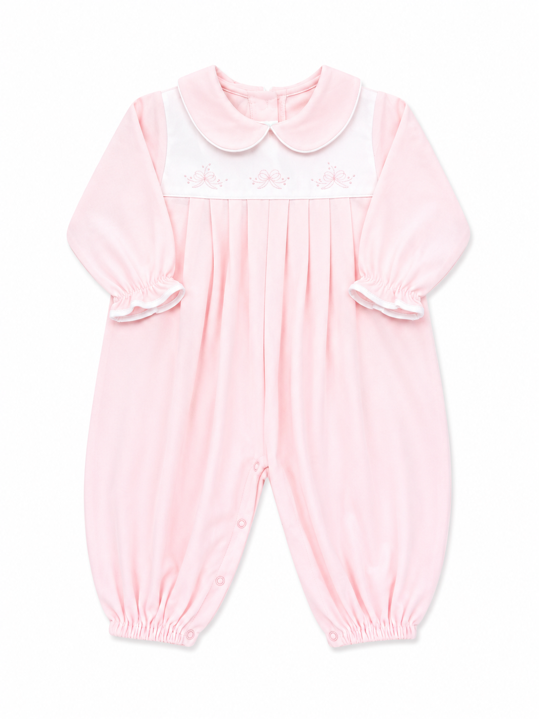Pink Three Bow Knit Longall