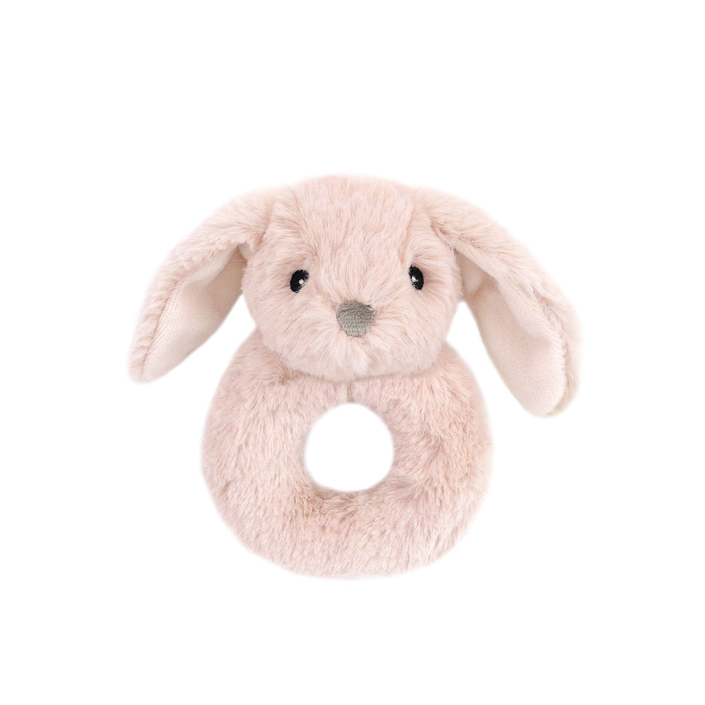 Pink Faith Bunny Rattle