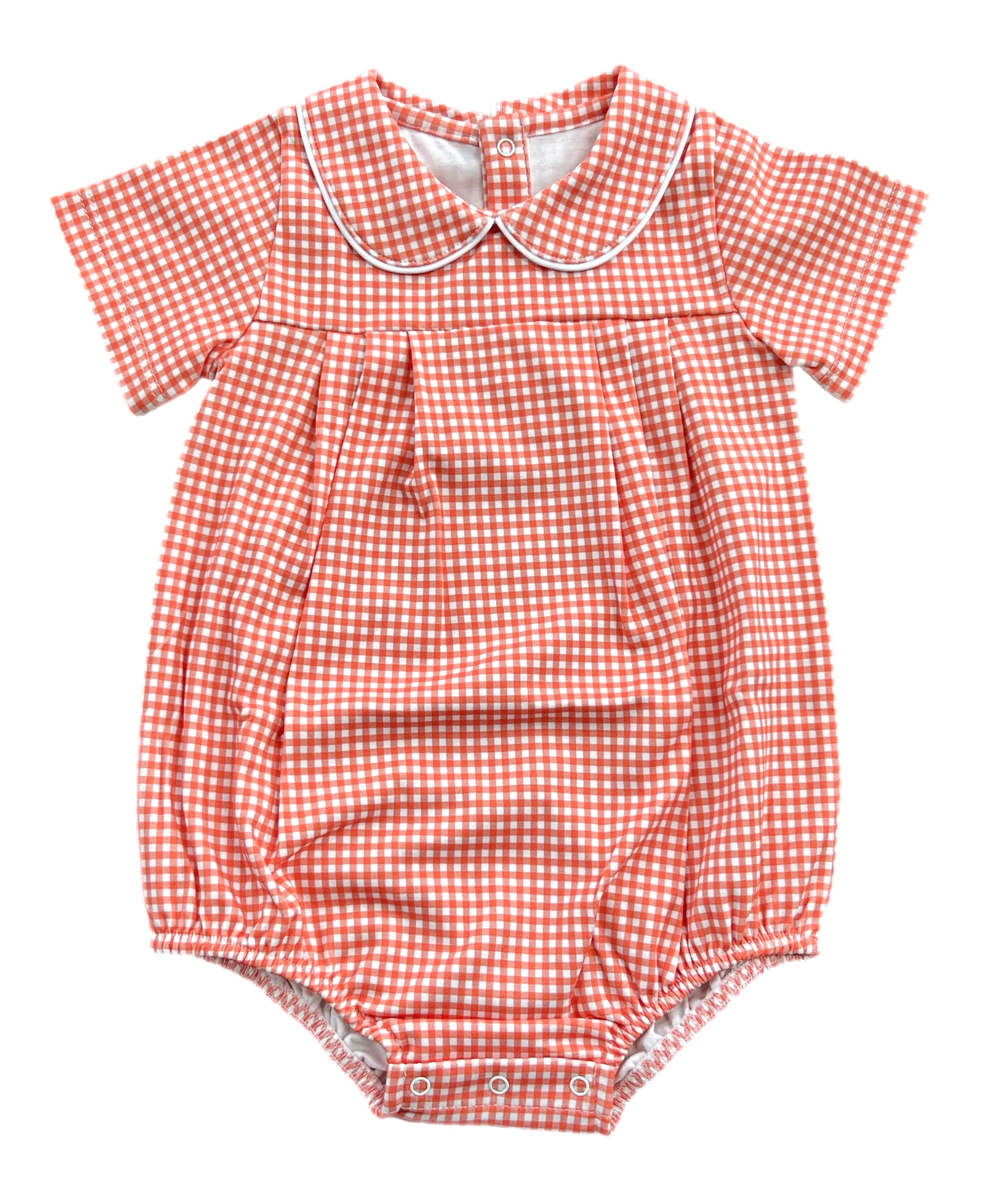 Orange Gingham Knit Finn Bubble (Infant)