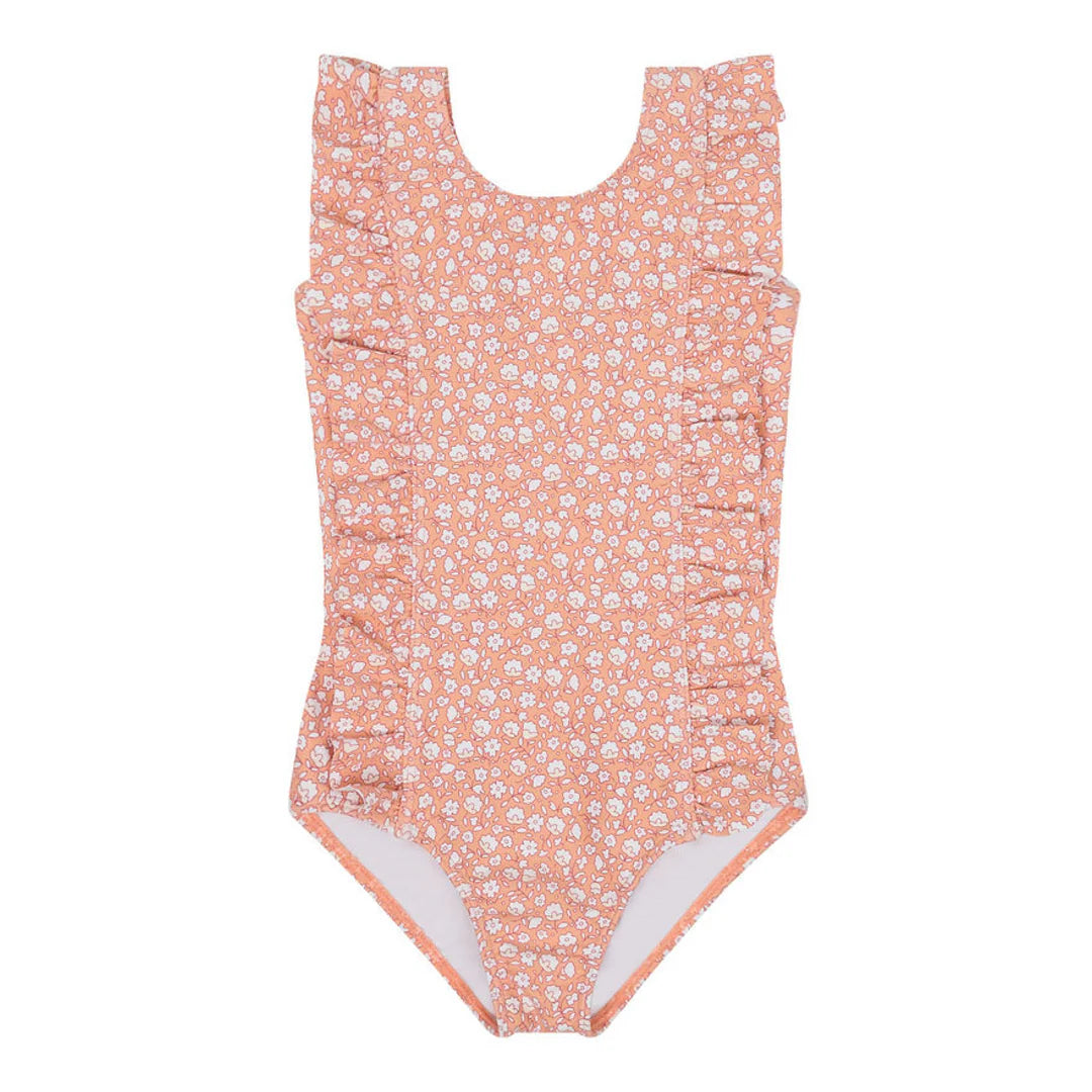 Girls Melone Floral Ruffle One Piece