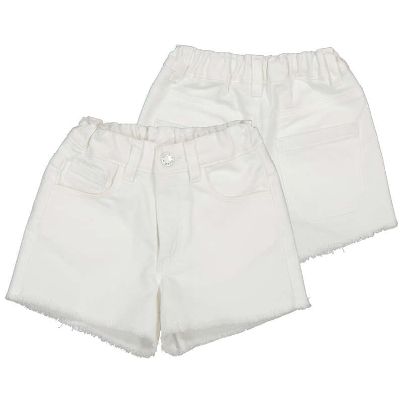Basic Twill White Denim Short