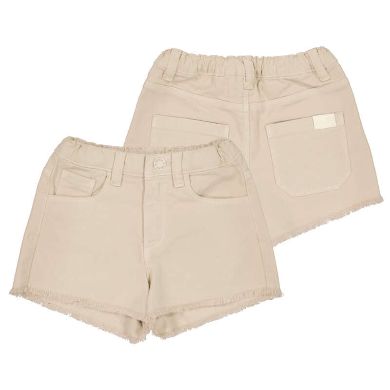 Khaki Basic Twill Shorts