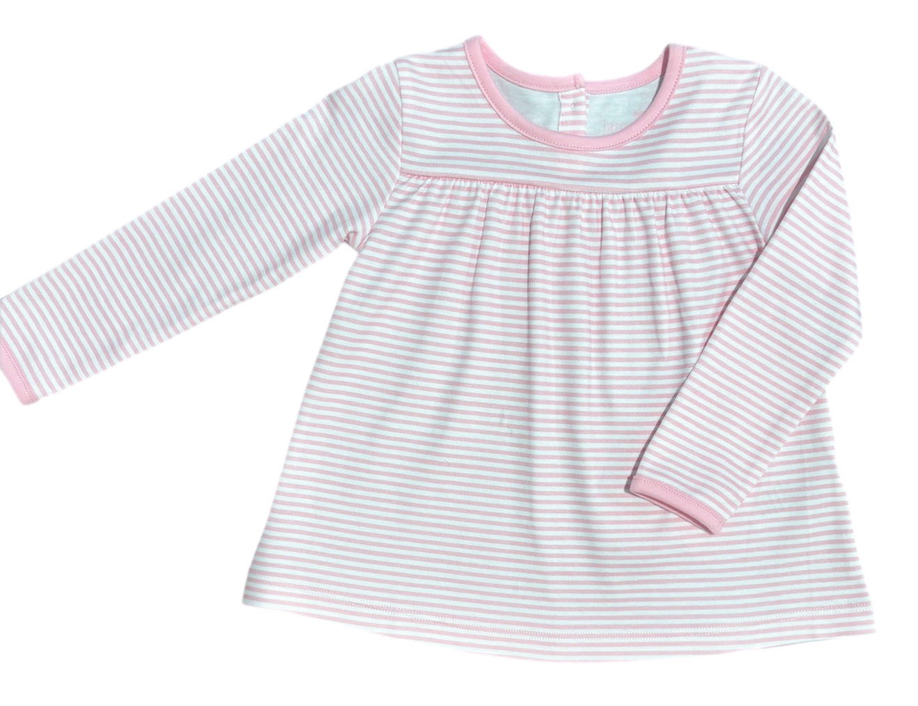 Thin Light Pink Stripe Isla Top