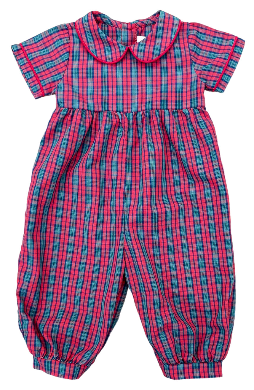 Red Plaid James Long Bubble (Infant)