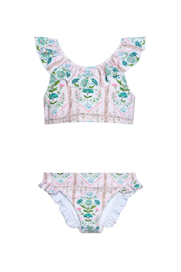 Pink Trellis Two Piece Swim