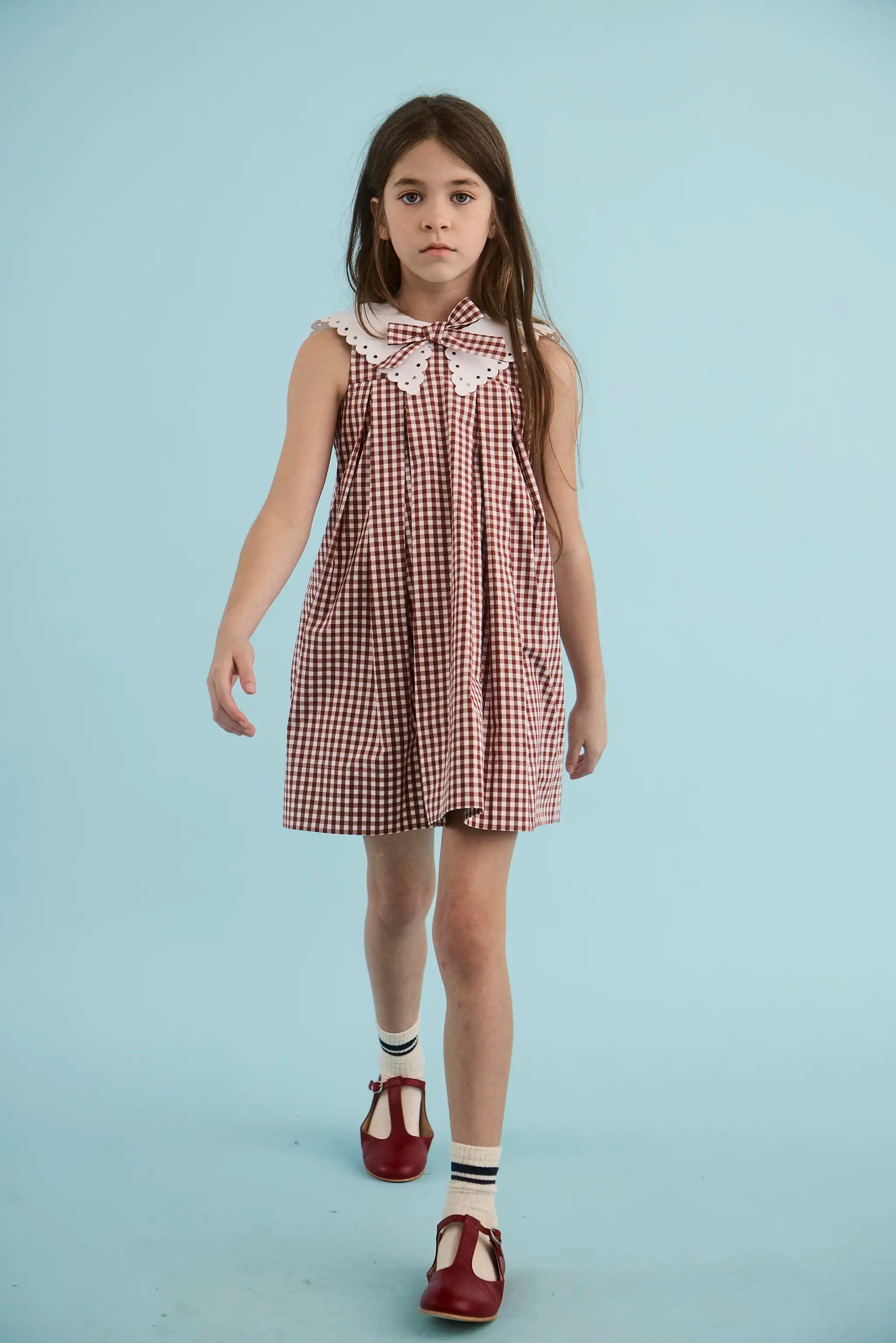 Cotswold Check Rust Marianne Dress