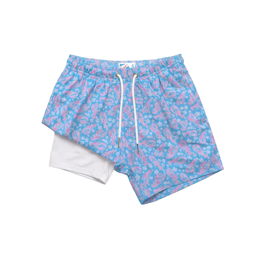 Light Blue Lobster Bermies Trunks