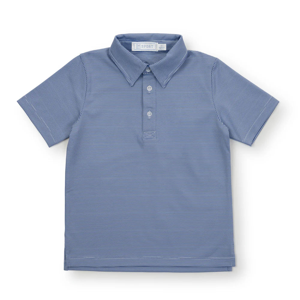 Blue Stripes Will Boy’s Performance Polo
