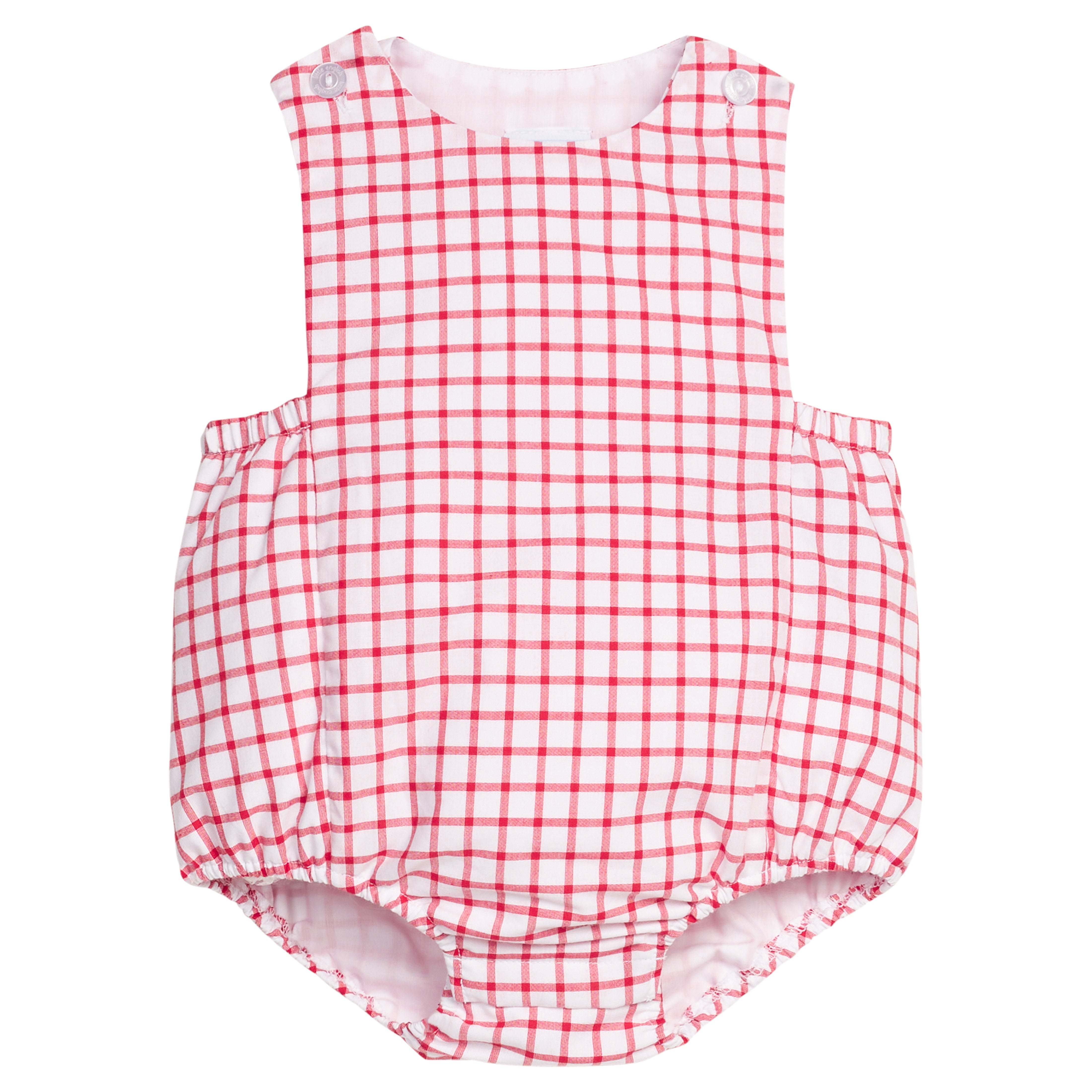 Red Windowpane Louis Sunsuit