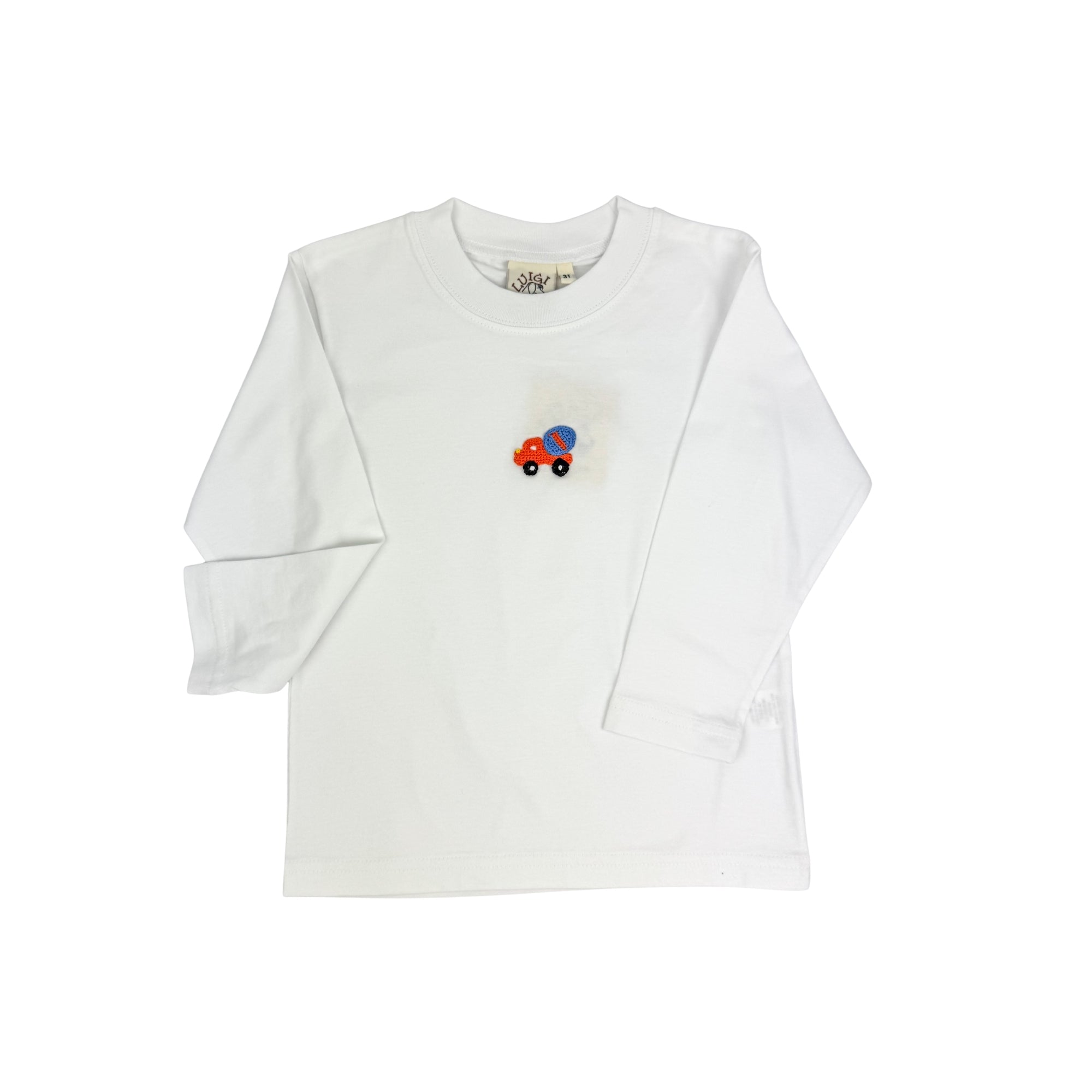 White Cement Truck LS Shirt (Kid)
