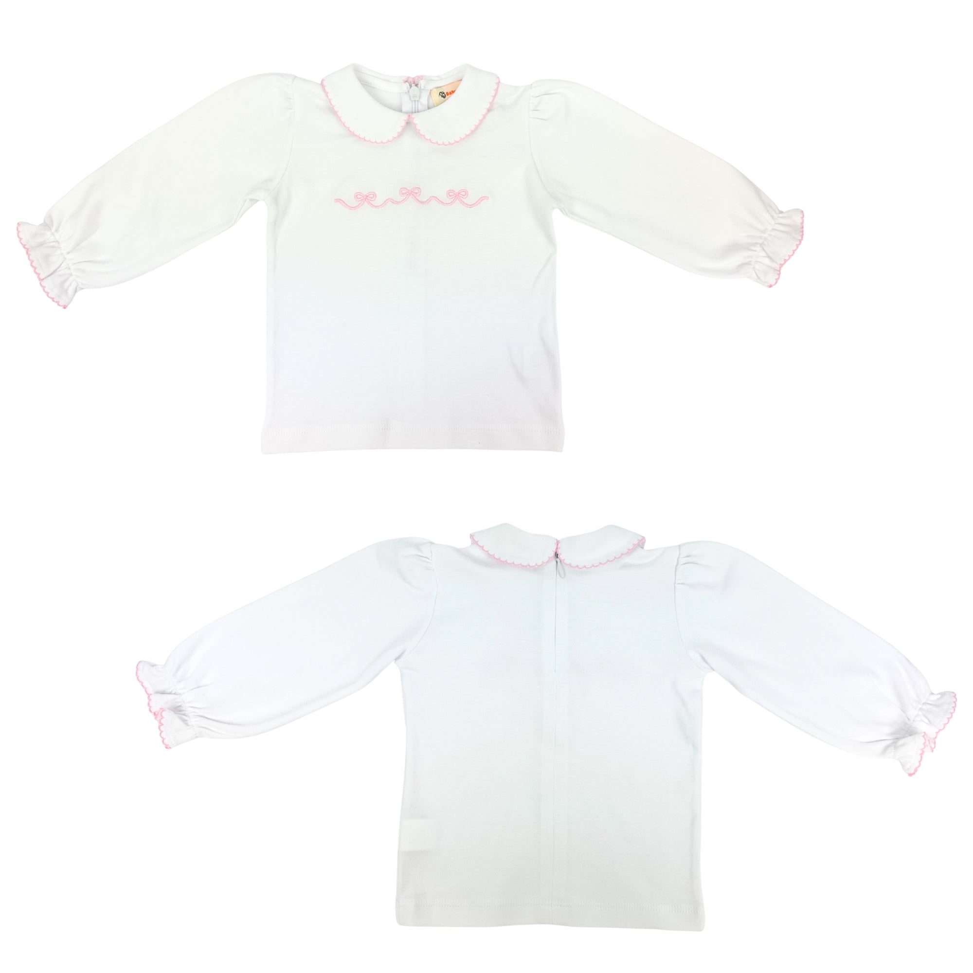 Three Bows LS Peter Pan Blouse (Kid)