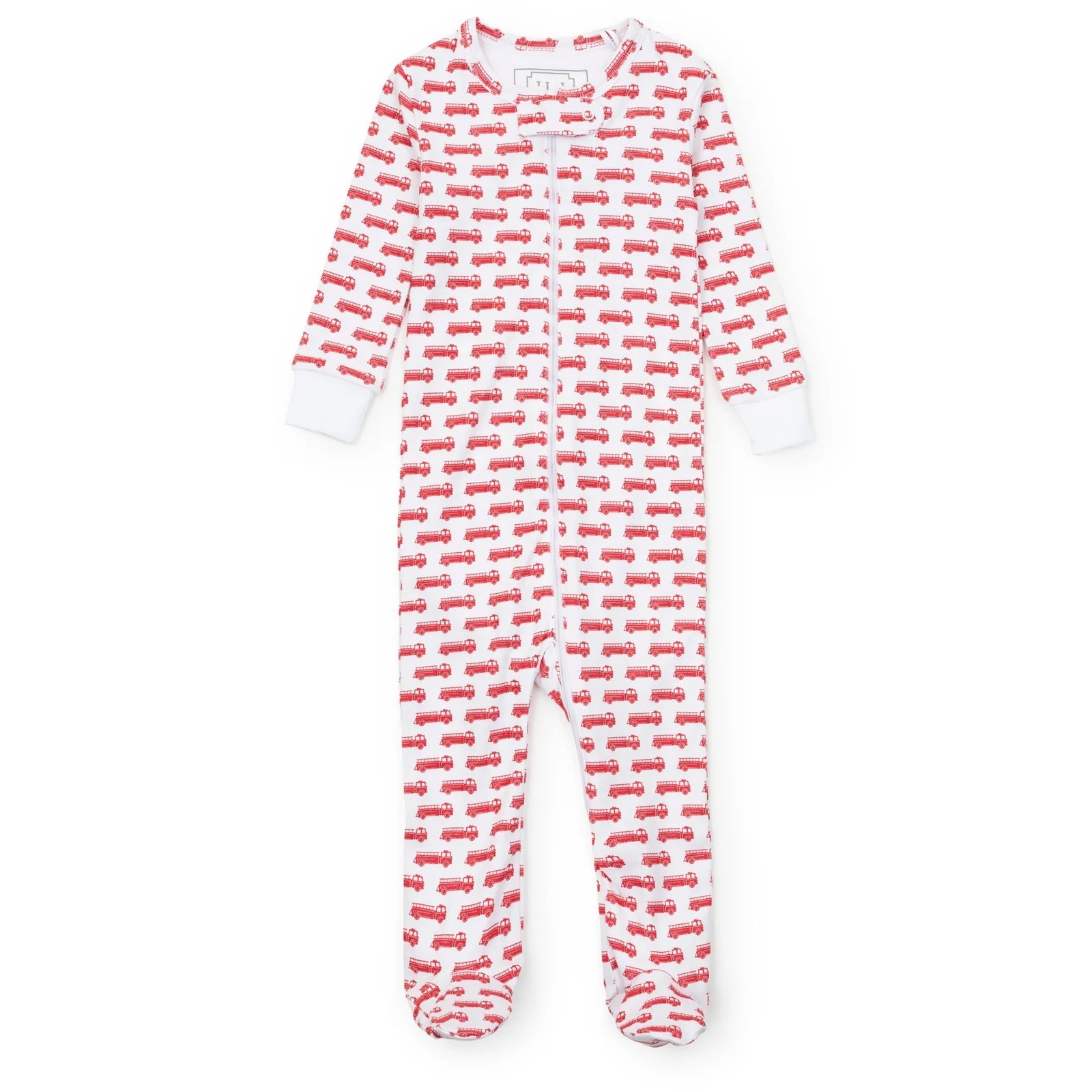 Parker Fire Truck Red Zipper Pajama (Toddler)