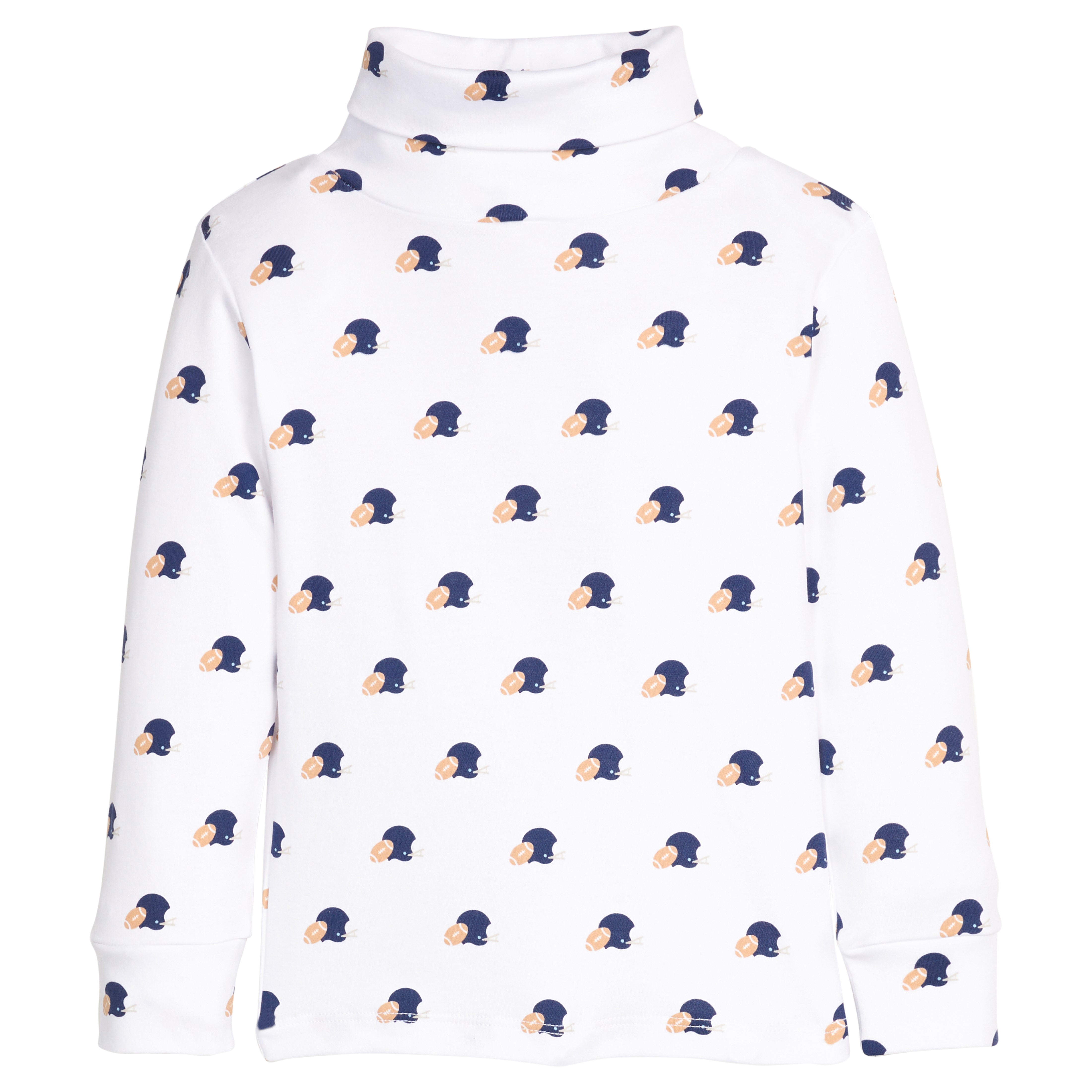 Football Helmets Printed Turtleneck