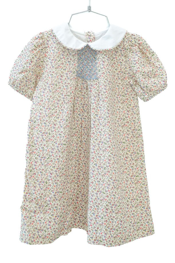 Mini Tan Floral Sadie Dress (Baby)