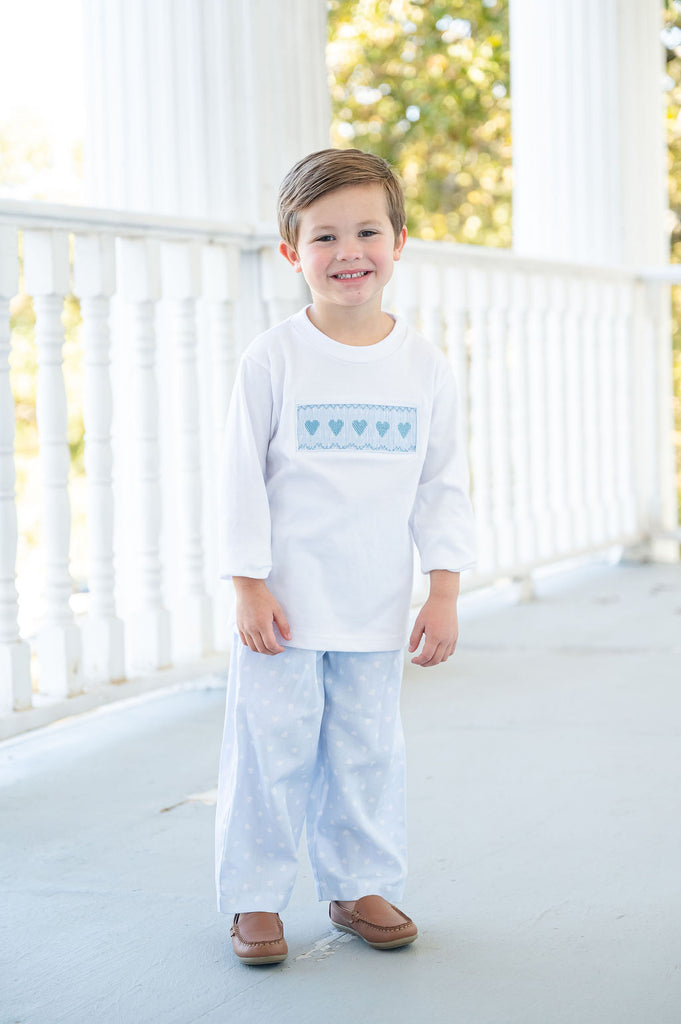 Blue Hearts Beau T-Shirt/Pants Set