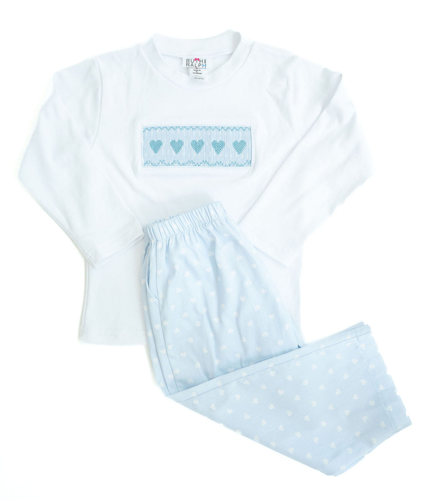 Blue Hearts Beau T-Shirt/Pants Set