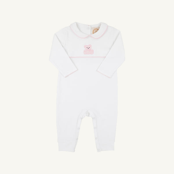 Pink Bear Robbins Romper