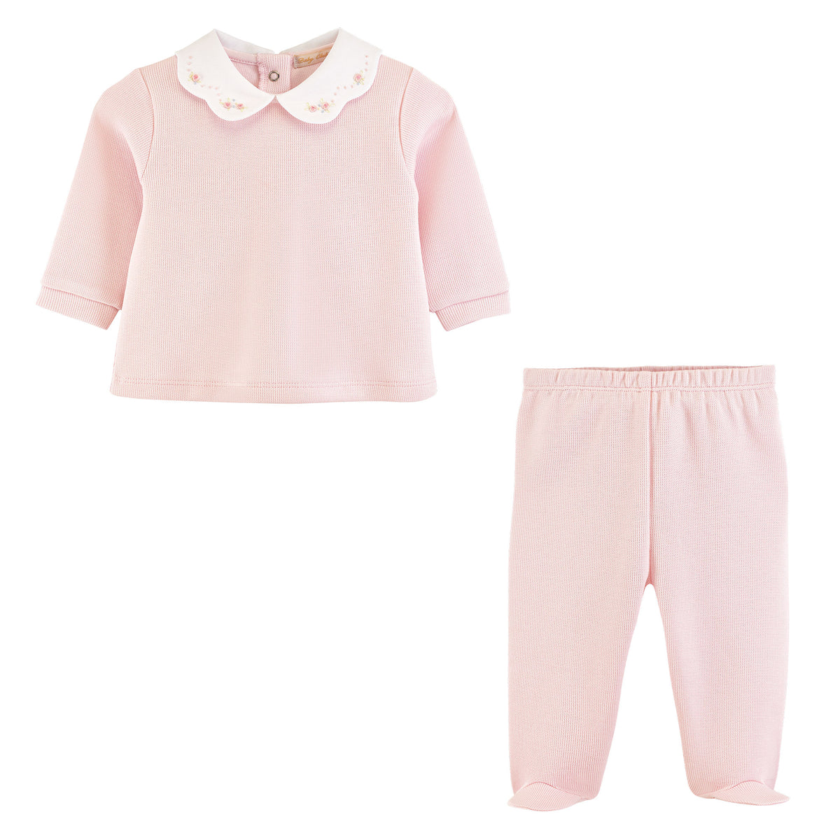 Pretty Bows & Roses Pima Jacquard Top & Pant Set