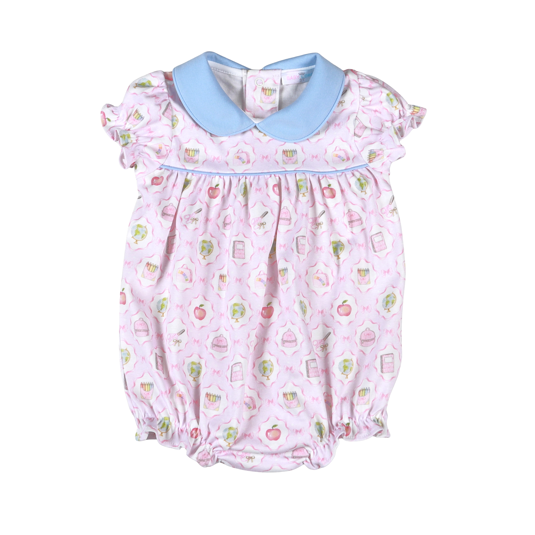 School Time Pima Scallop Collar Bubble