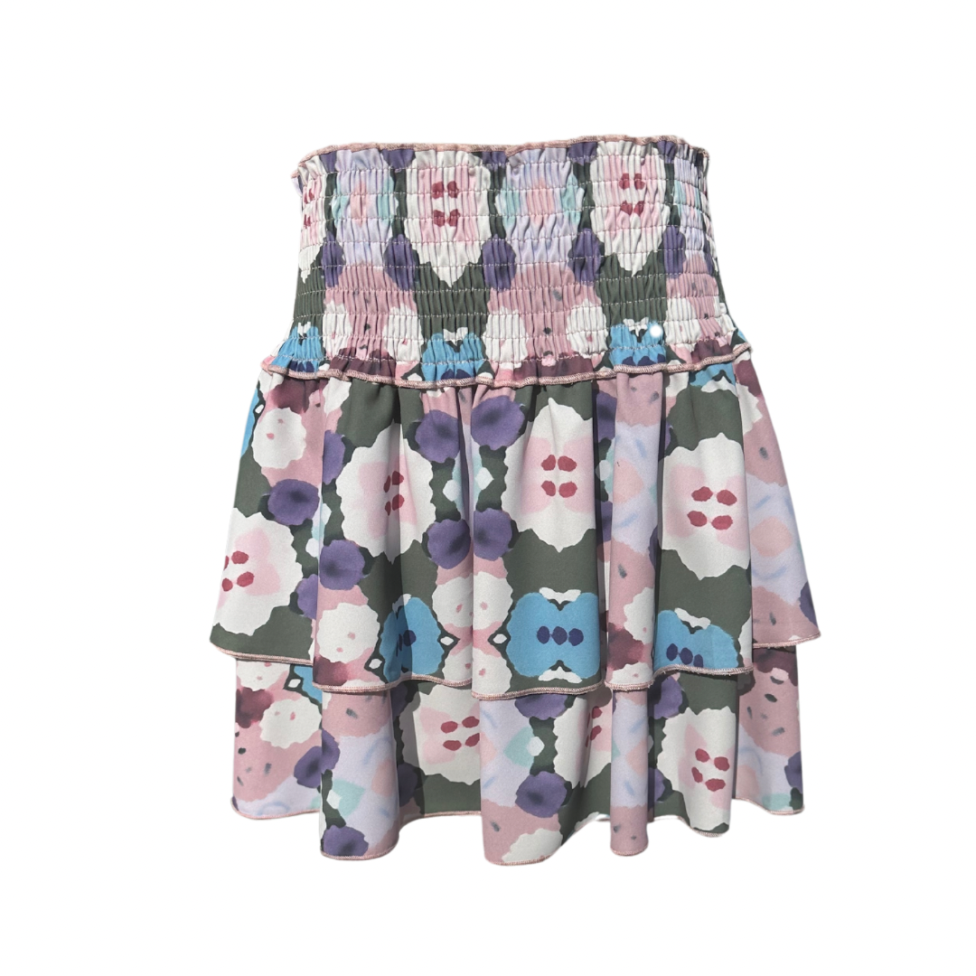 Scottie Teal Ink Blot Skirt