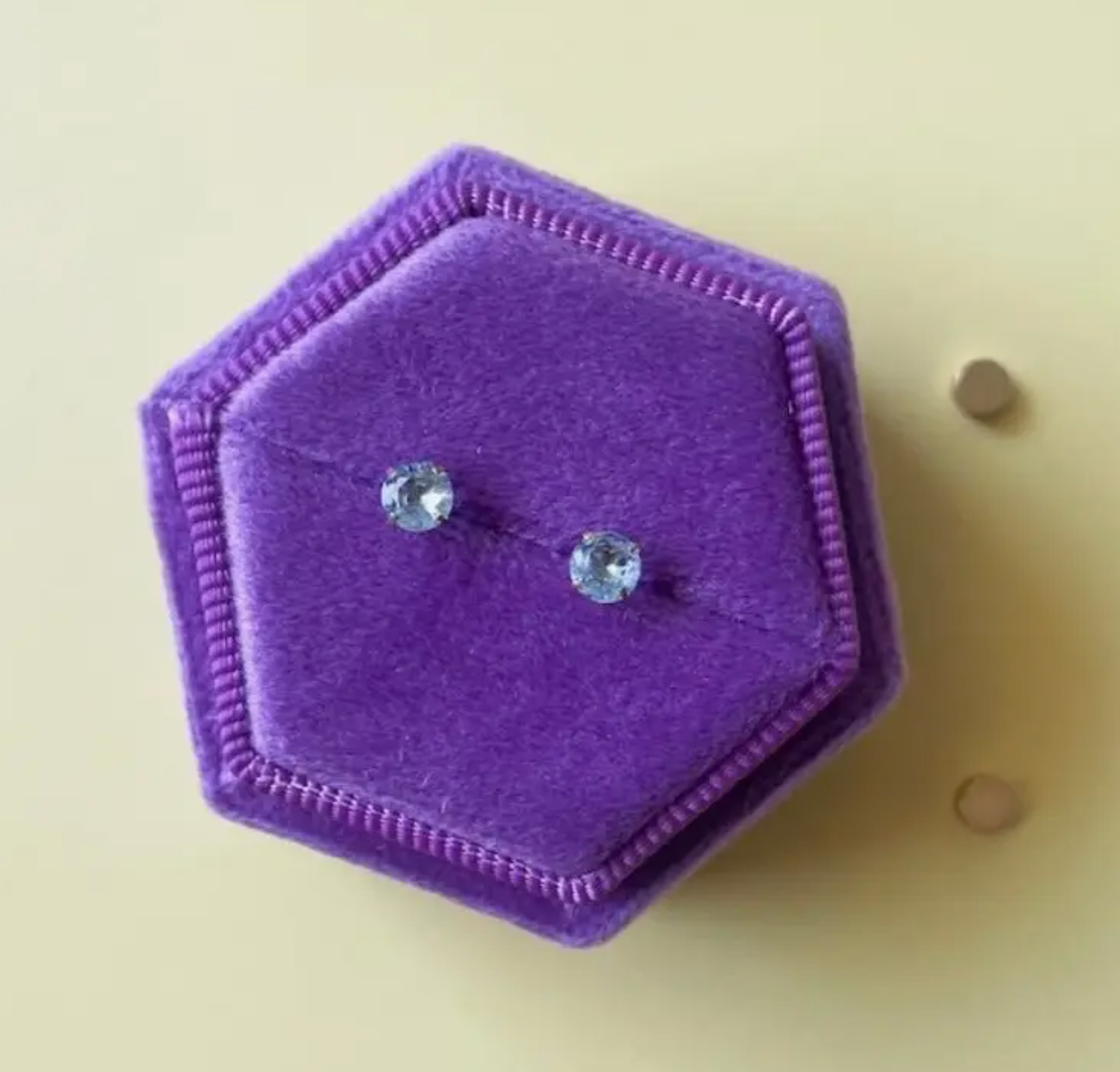 Blue Zircon Stud