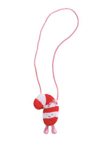 Candy Cane Plush Purse